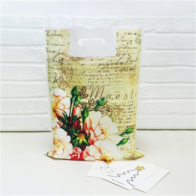 حقيبة تسوق بلاستيكية مقطوعة بالقالب